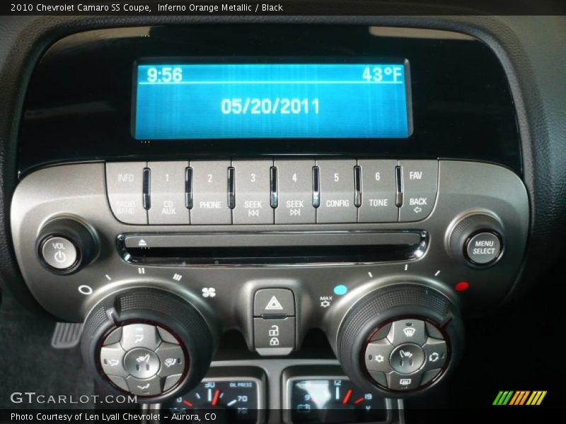 Inferno Orange Metallic / Black 2010 Chevrolet Camaro SS Coupe