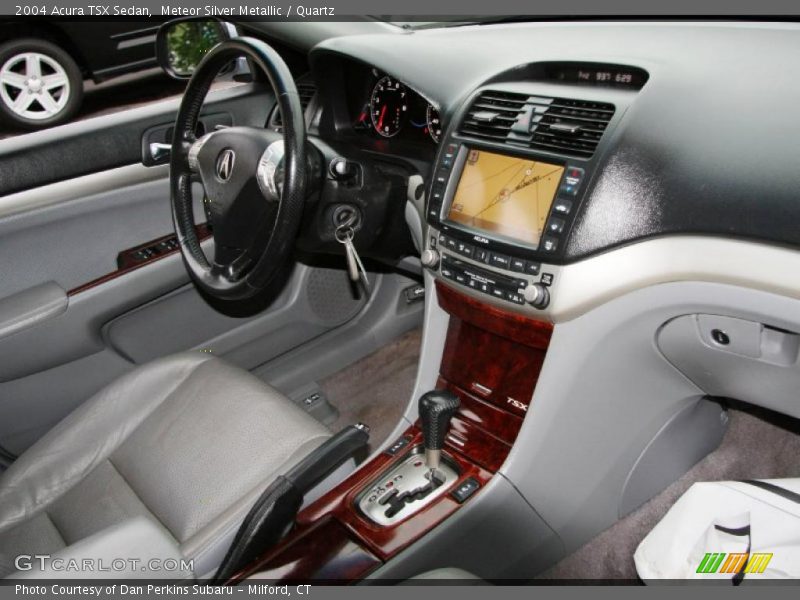 Meteor Silver Metallic / Quartz 2004 Acura TSX Sedan
