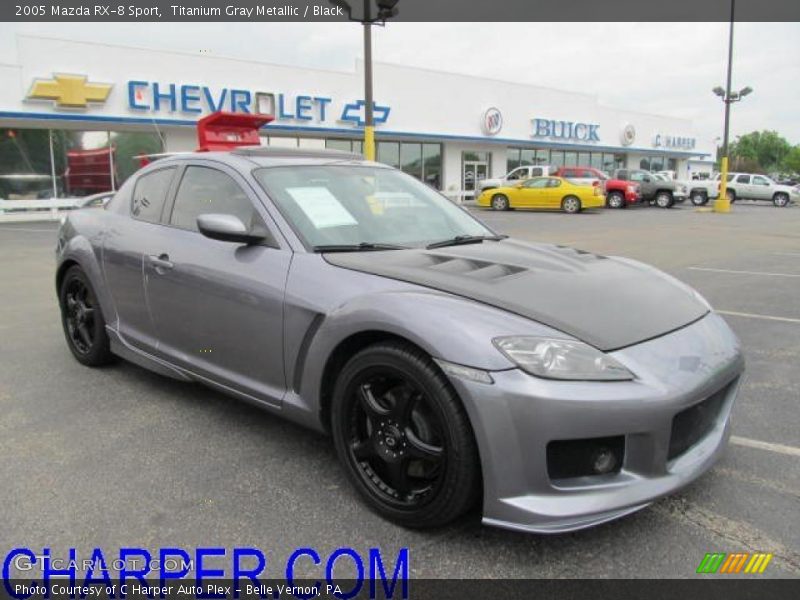 Titanium Gray Metallic / Black 2005 Mazda RX-8 Sport