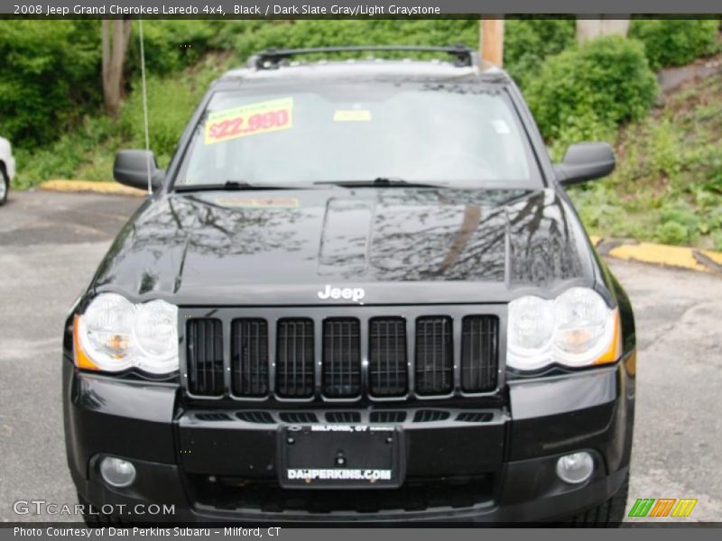 Black / Dark Slate Gray/Light Graystone 2008 Jeep Grand Cherokee Laredo 4x4