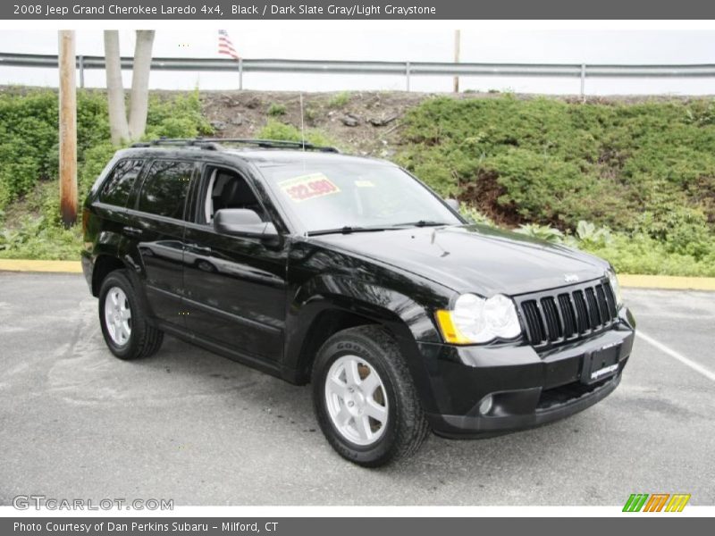 Black / Dark Slate Gray/Light Graystone 2008 Jeep Grand Cherokee Laredo 4x4