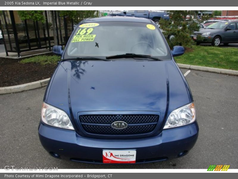 Imperial Blue Metallic / Gray 2005 Kia Sedona LX
