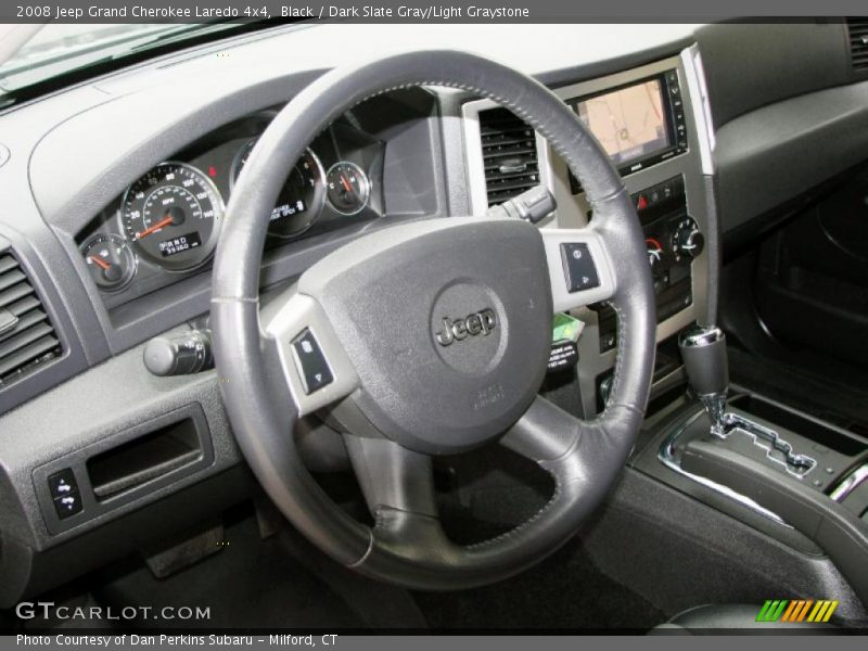 Black / Dark Slate Gray/Light Graystone 2008 Jeep Grand Cherokee Laredo 4x4
