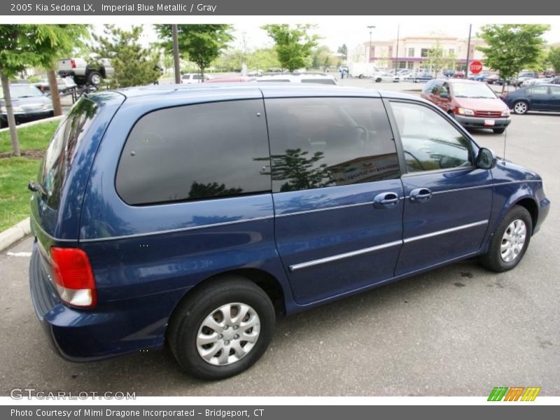 Imperial Blue Metallic / Gray 2005 Kia Sedona LX