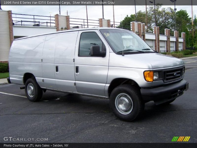 Silver Metallic / Medium Gray 1996 Ford E Series Van E350 Extended Cargo