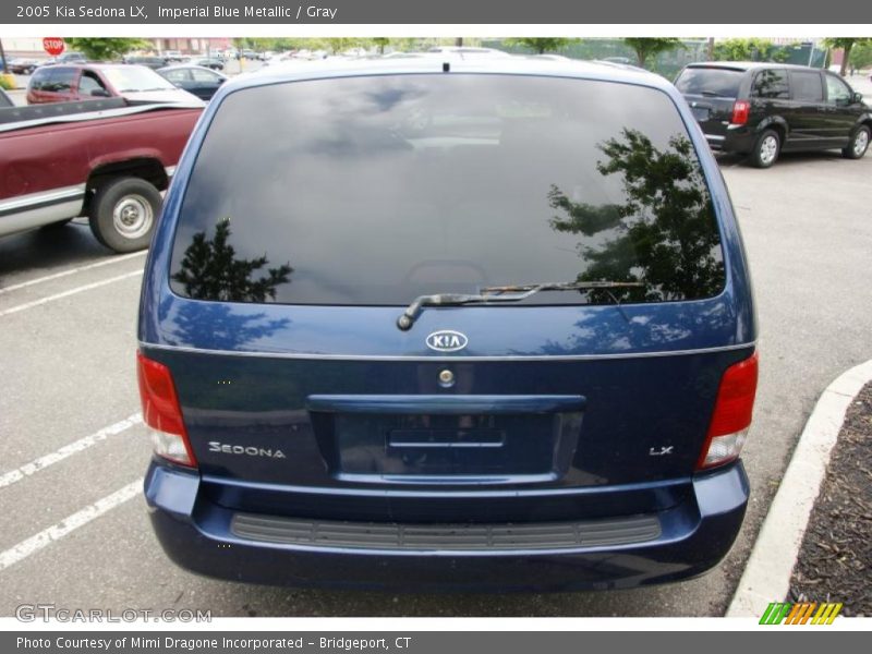 Imperial Blue Metallic / Gray 2005 Kia Sedona LX