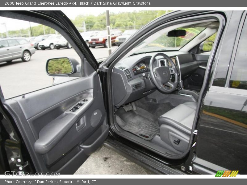 Black / Dark Slate Gray/Light Graystone 2008 Jeep Grand Cherokee Laredo 4x4