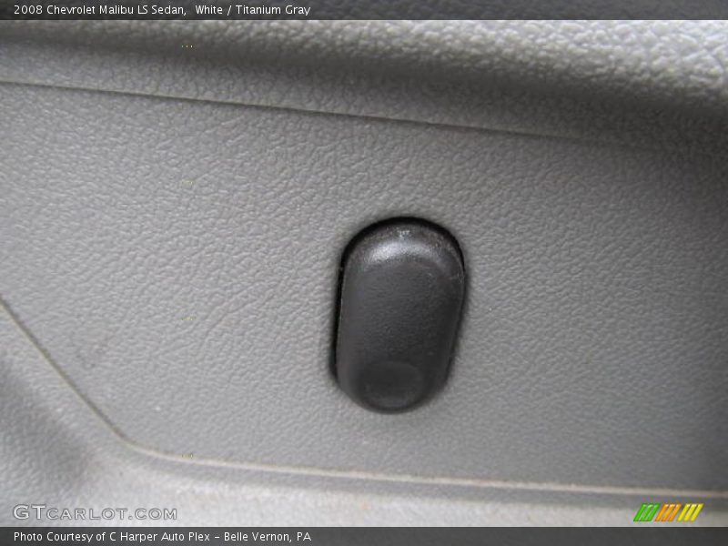 White / Titanium Gray 2008 Chevrolet Malibu LS Sedan