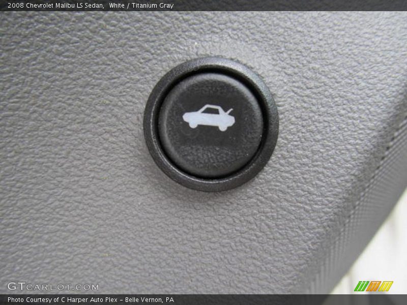 White / Titanium Gray 2008 Chevrolet Malibu LS Sedan