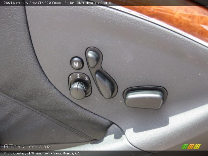 Brilliant Silver Metallic / Charcoal 2004 Mercedes-Benz CLK 320 Coupe