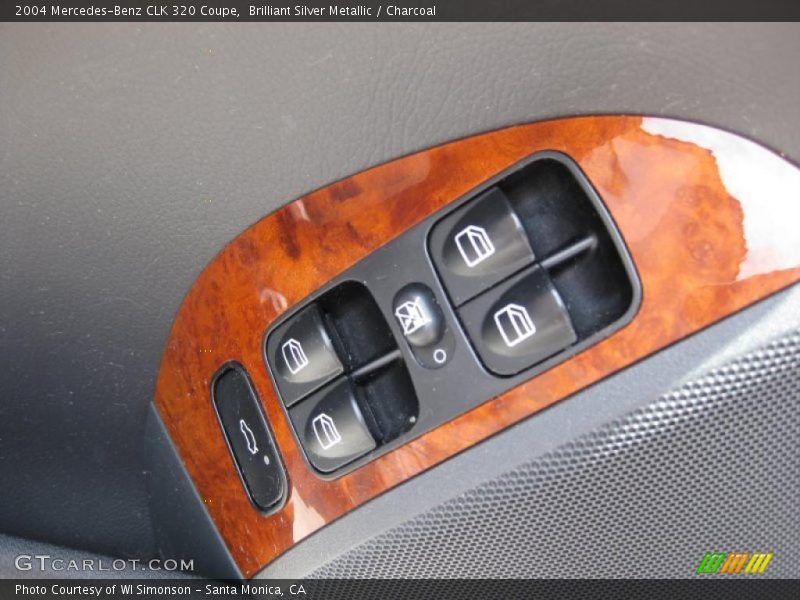 Brilliant Silver Metallic / Charcoal 2004 Mercedes-Benz CLK 320 Coupe