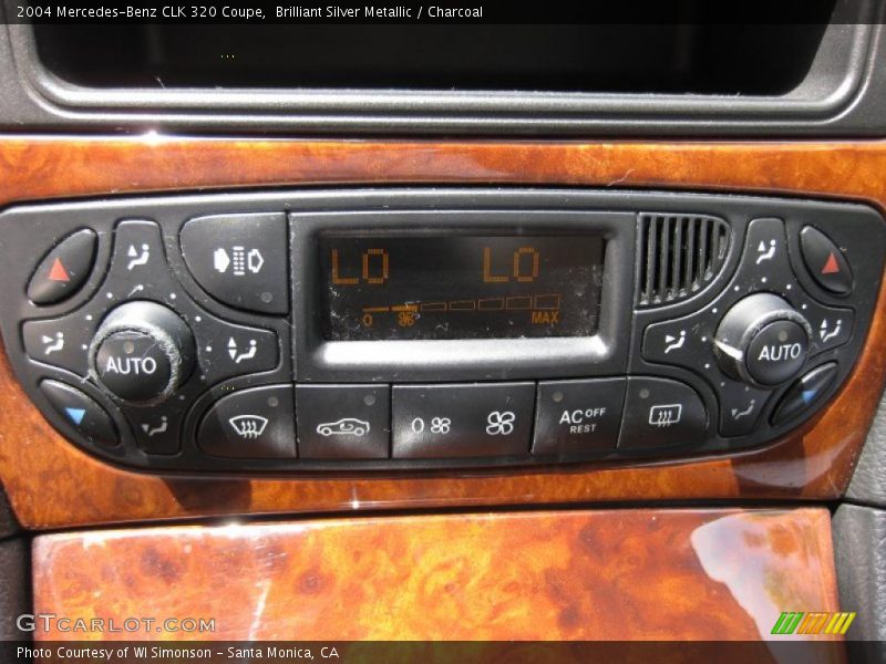 Brilliant Silver Metallic / Charcoal 2004 Mercedes-Benz CLK 320 Coupe