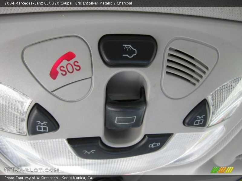 Brilliant Silver Metallic / Charcoal 2004 Mercedes-Benz CLK 320 Coupe