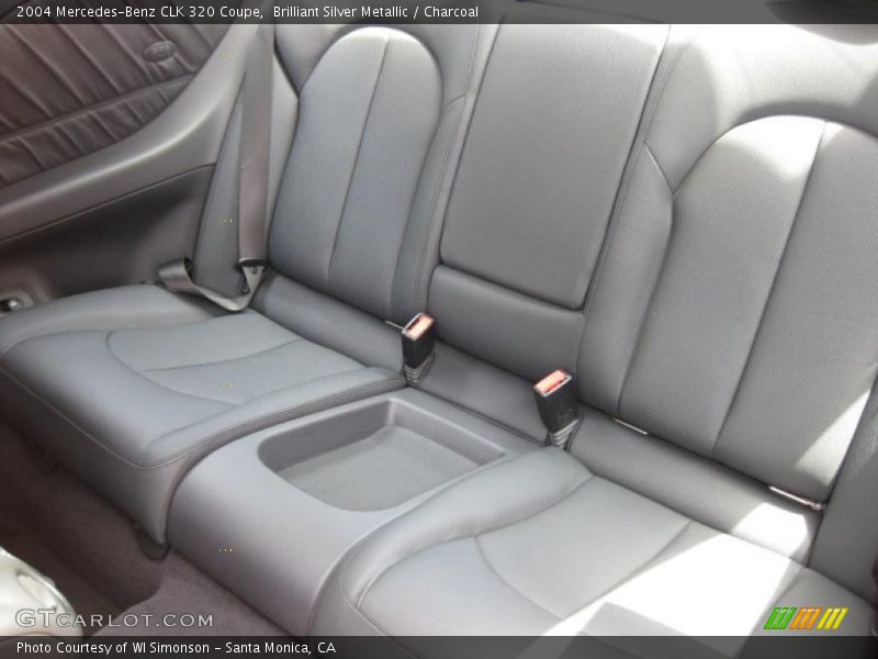 Brilliant Silver Metallic / Charcoal 2004 Mercedes-Benz CLK 320 Coupe