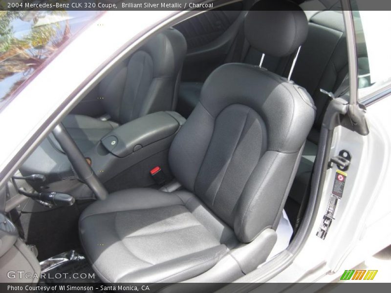 Brilliant Silver Metallic / Charcoal 2004 Mercedes-Benz CLK 320 Coupe