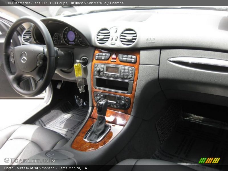 Brilliant Silver Metallic / Charcoal 2004 Mercedes-Benz CLK 320 Coupe