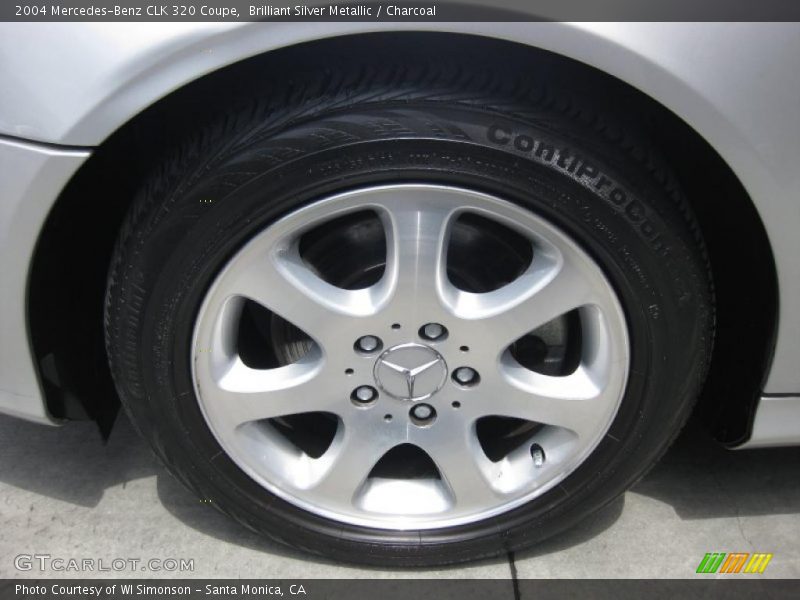 Brilliant Silver Metallic / Charcoal 2004 Mercedes-Benz CLK 320 Coupe
