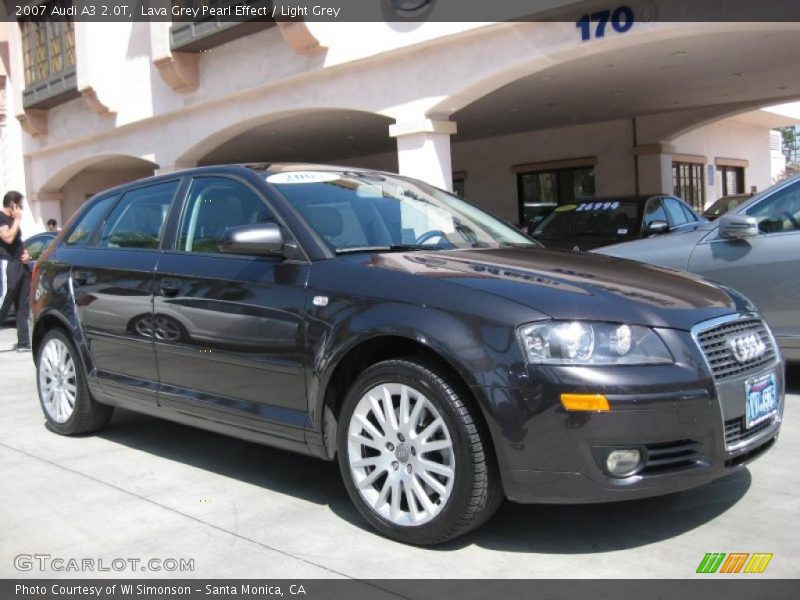 Lava Grey Pearl Effect / Light Grey 2007 Audi A3 2.0T