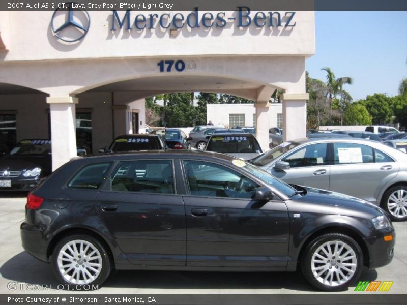 Lava Grey Pearl Effect / Light Grey 2007 Audi A3 2.0T
