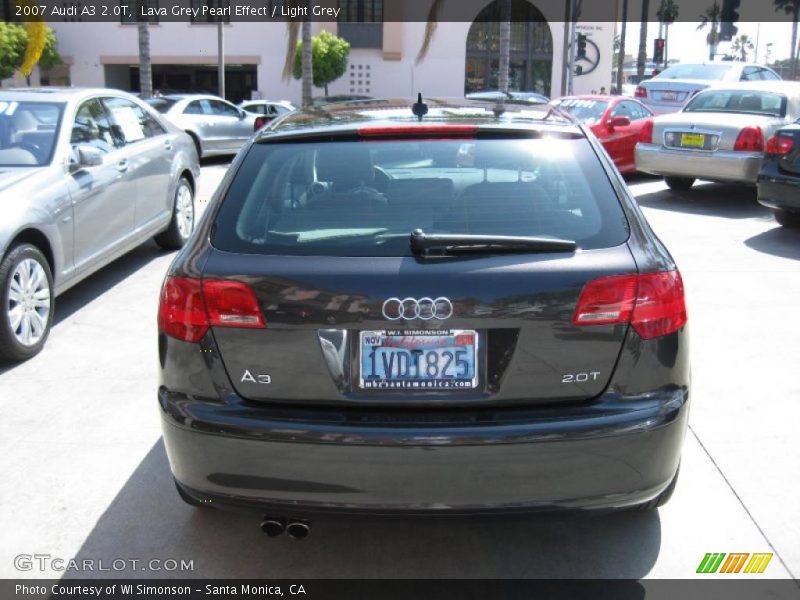 Lava Grey Pearl Effect / Light Grey 2007 Audi A3 2.0T