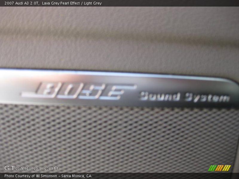 Lava Grey Pearl Effect / Light Grey 2007 Audi A3 2.0T