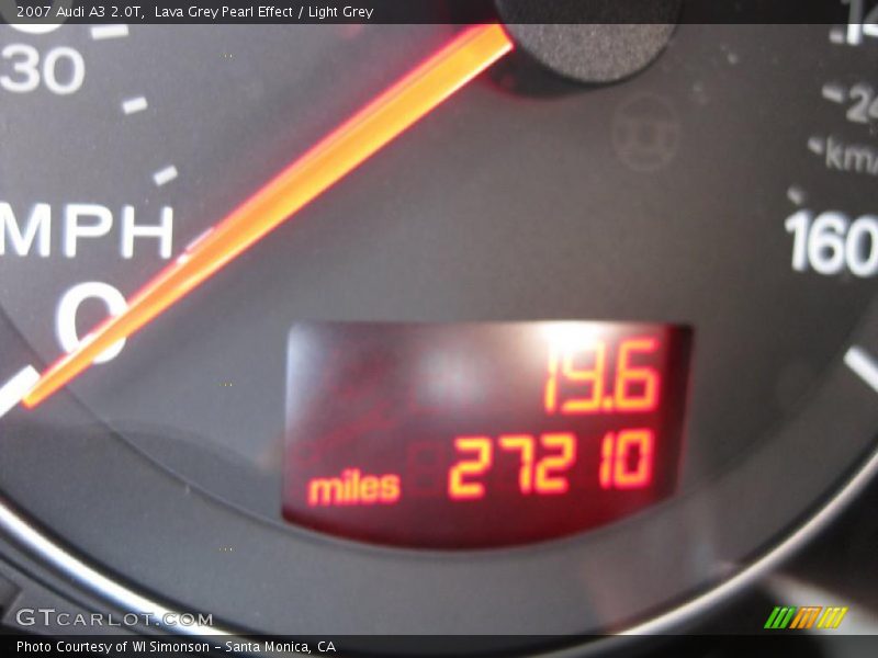 Lava Grey Pearl Effect / Light Grey 2007 Audi A3 2.0T