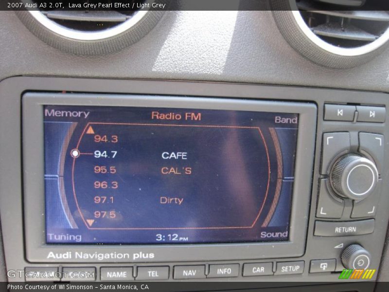 Lava Grey Pearl Effect / Light Grey 2007 Audi A3 2.0T