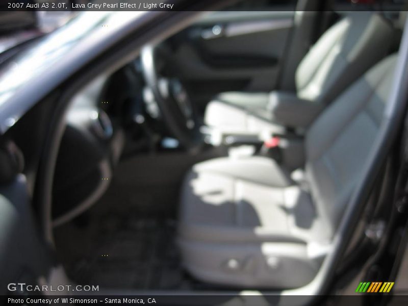 Lava Grey Pearl Effect / Light Grey 2007 Audi A3 2.0T