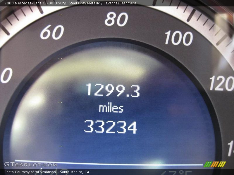 Steel Grey Metallic / Savanna/Cashmere 2008 Mercedes-Benz C 300 Luxury