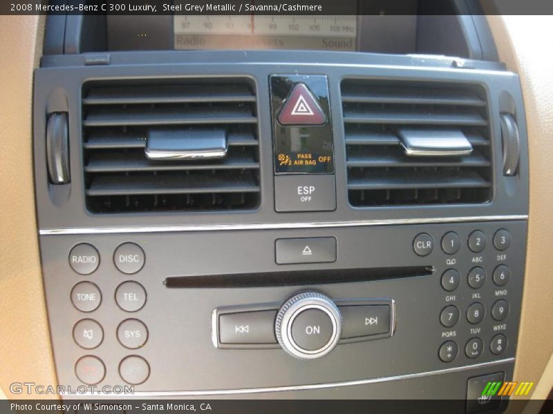 Steel Grey Metallic / Savanna/Cashmere 2008 Mercedes-Benz C 300 Luxury