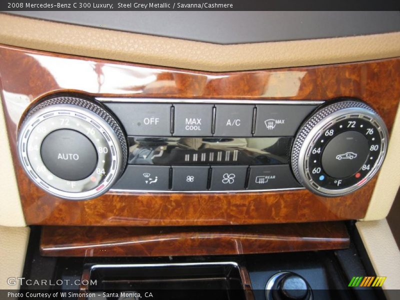 Steel Grey Metallic / Savanna/Cashmere 2008 Mercedes-Benz C 300 Luxury