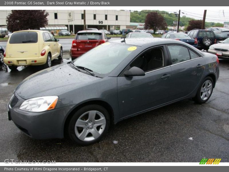 Dark Steel Gray Metallic / Ebony Black 2008 Pontiac G6 Sedan