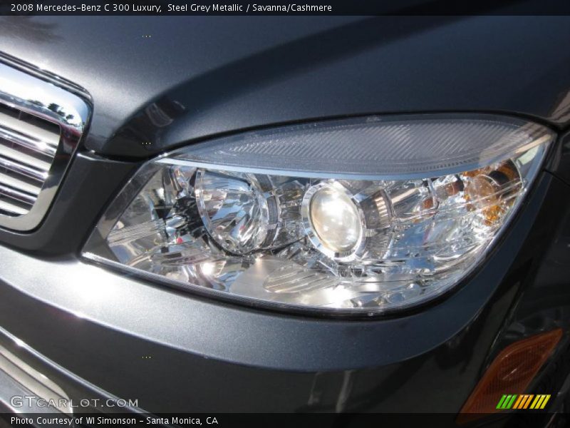 Steel Grey Metallic / Savanna/Cashmere 2008 Mercedes-Benz C 300 Luxury