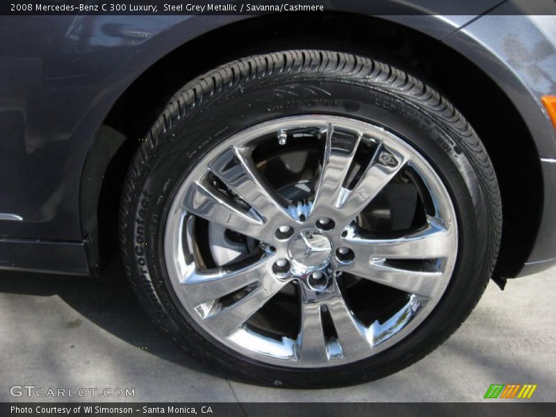 Steel Grey Metallic / Savanna/Cashmere 2008 Mercedes-Benz C 300 Luxury