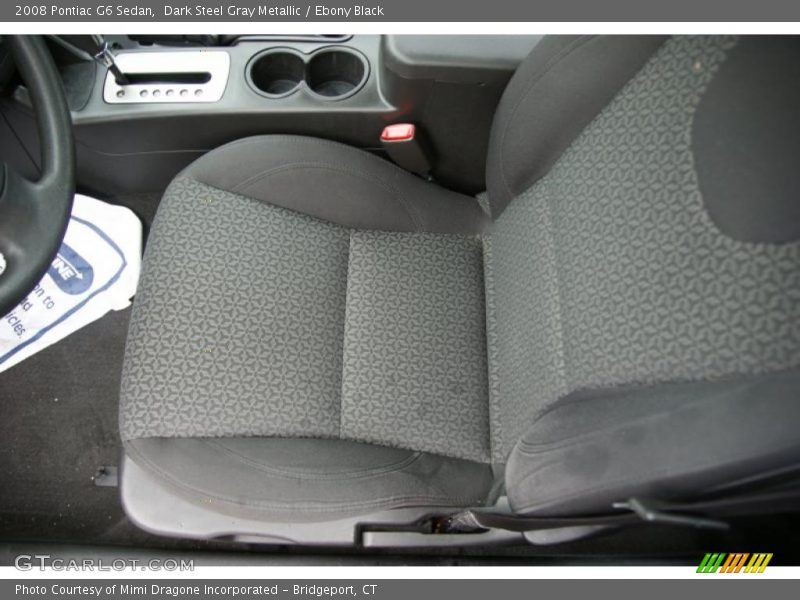 Dark Steel Gray Metallic / Ebony Black 2008 Pontiac G6 Sedan