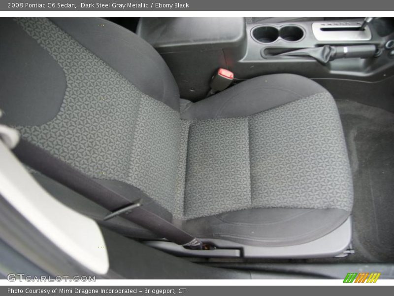 Dark Steel Gray Metallic / Ebony Black 2008 Pontiac G6 Sedan