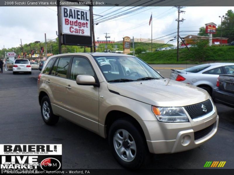 Sandstorm Metallic / Black 2008 Suzuki Grand Vitara 4x4