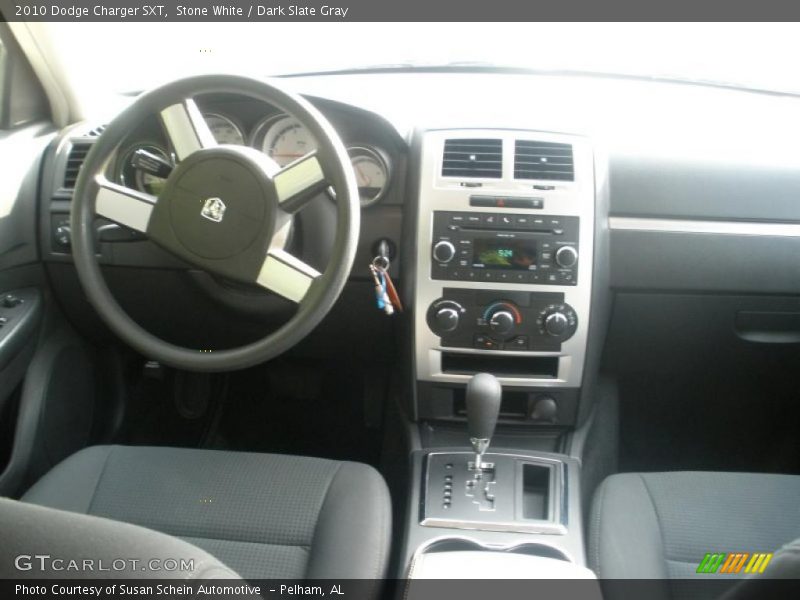 Stone White / Dark Slate Gray 2010 Dodge Charger SXT