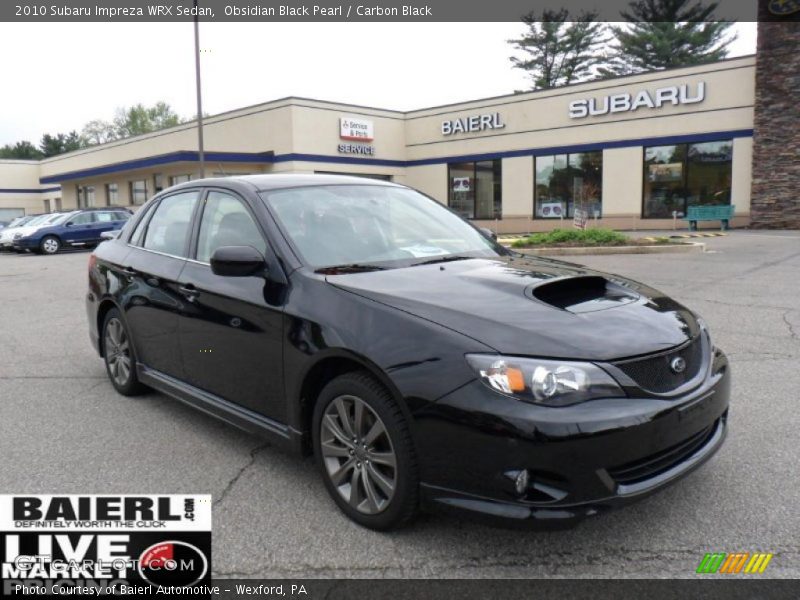 Obsidian Black Pearl / Carbon Black 2010 Subaru Impreza WRX Sedan