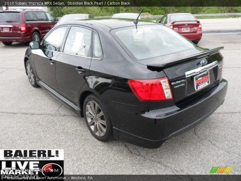Obsidian Black Pearl / Carbon Black 2010 Subaru Impreza WRX Sedan