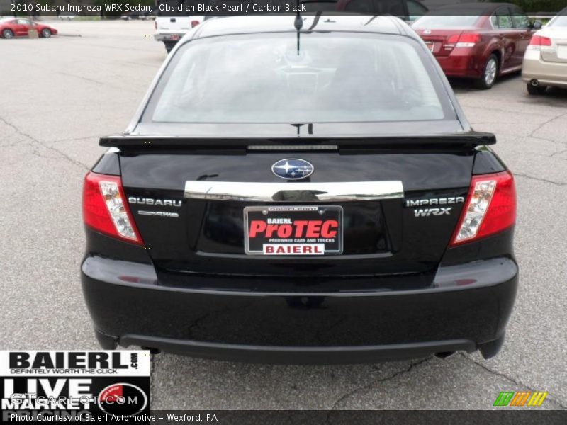 Obsidian Black Pearl / Carbon Black 2010 Subaru Impreza WRX Sedan