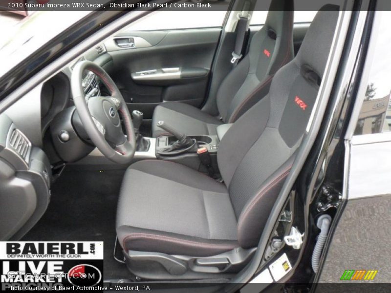 Obsidian Black Pearl / Carbon Black 2010 Subaru Impreza WRX Sedan