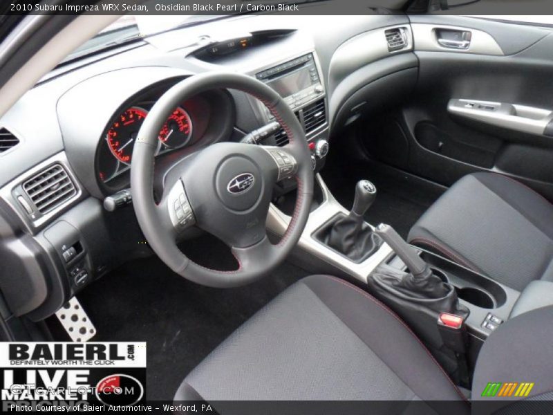 Obsidian Black Pearl / Carbon Black 2010 Subaru Impreza WRX Sedan