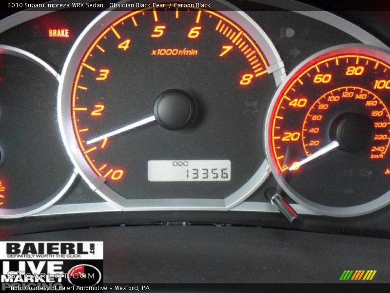 Obsidian Black Pearl / Carbon Black 2010 Subaru Impreza WRX Sedan
