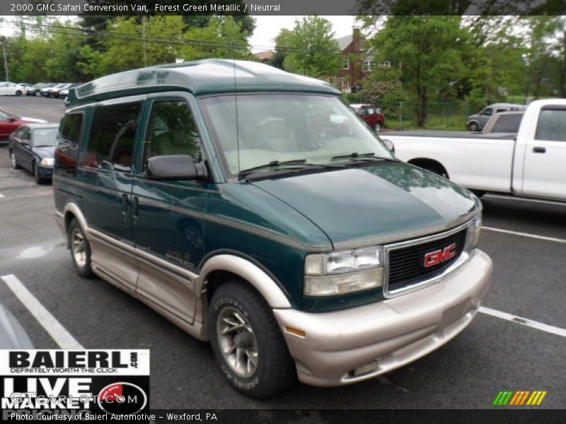 Forest Green Metallic / Neutral 2000 GMC Safari Conversion Van