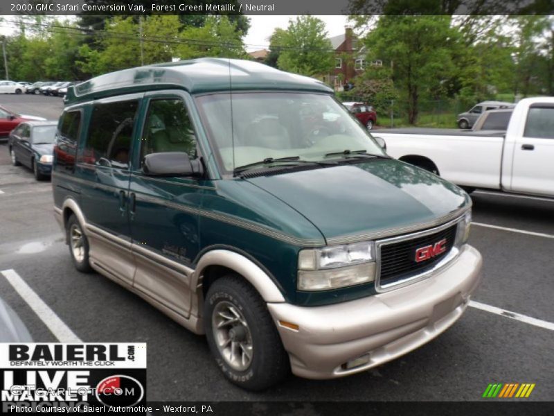 Forest Green Metallic / Neutral 2000 GMC Safari Conversion Van