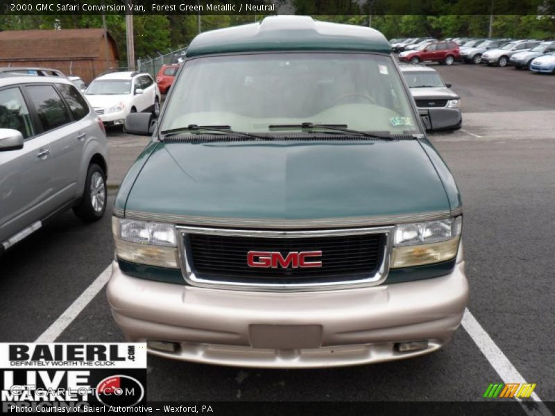 Forest Green Metallic / Neutral 2000 GMC Safari Conversion Van