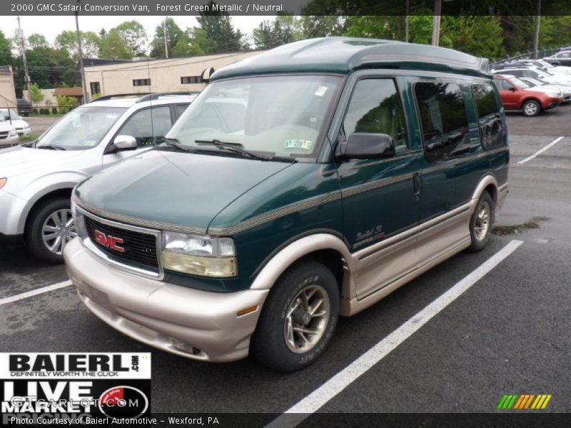 Forest Green Metallic / Neutral 2000 GMC Safari Conversion Van