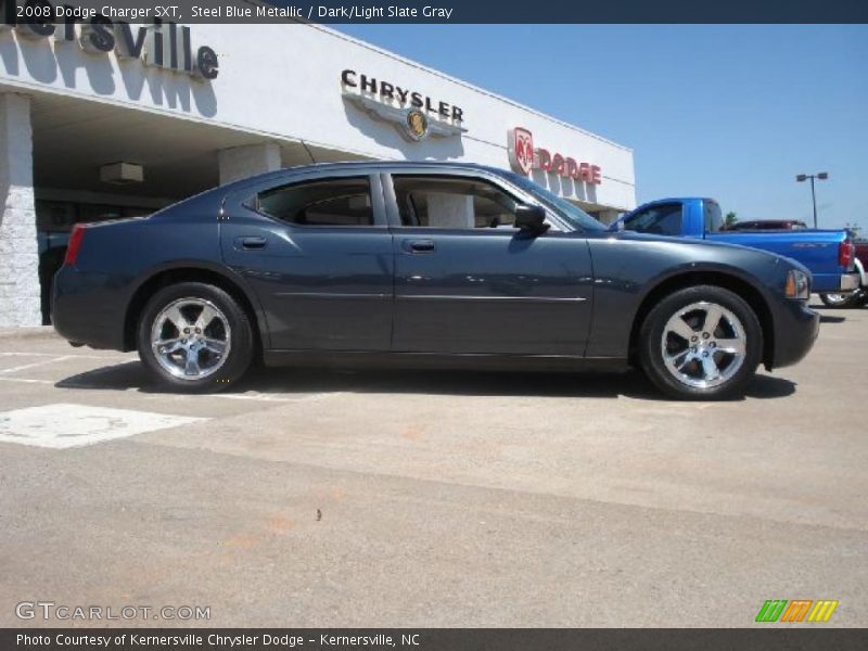 Steel Blue Metallic / Dark/Light Slate Gray 2008 Dodge Charger SXT