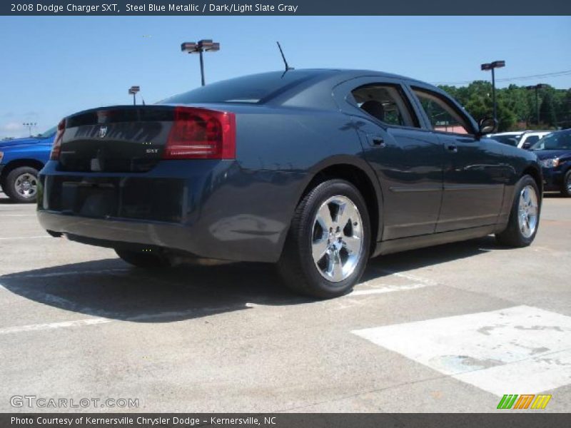 Steel Blue Metallic / Dark/Light Slate Gray 2008 Dodge Charger SXT